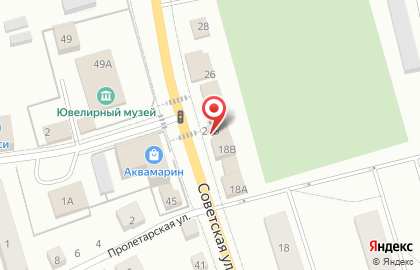 Магазин Парус на Советской улице на карте