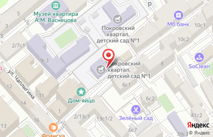 Школа с дошкольным отделением Покровский квартал на улице Машкова, 3а на карте