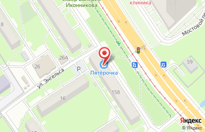 Супермаркет Пятёрочка на улице Коминтерна на карте