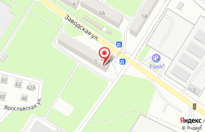 Поликлиника Городская больница №2 на Заводской улице в Новочеркасске на карте