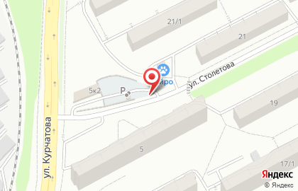 Автостоянка Автодом в Калининском районе на карте