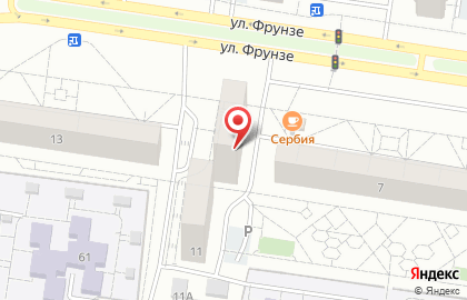 Магазин Пеликан на улице Фрунзе, 9 на карте