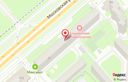 Центр хорошего слуха Радуга звуков на Московской улице на карте