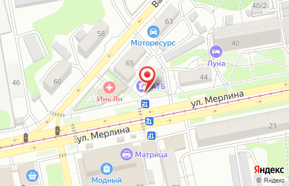 Агентство недвижимости Династия 24 на улице Петра Мерлина на карте