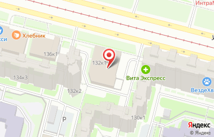 Перекресток в Приморском районе на карте