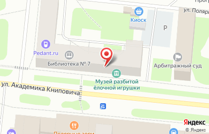 Сервисный центр Pedant.ru на улице Академика Книповича на карте