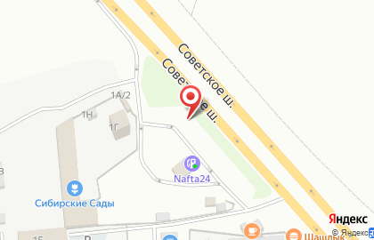 Торговая компания Стройиндустрия на Советском шоссе на карте