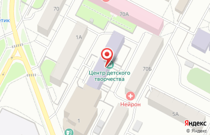 Центр детского творчества на Спортивной улице на карте
