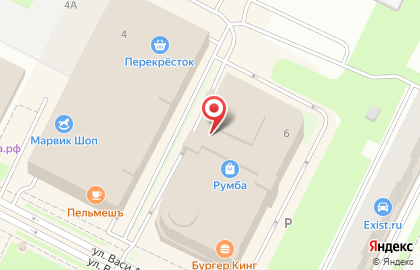 Магазин обуви Tiffani на улице Васи Алексеева на карте