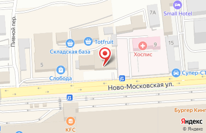 Пожарная часть №3 на Ново-Московской улице на карте