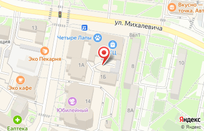 Медовая Лавка на улице Михалевича на карте