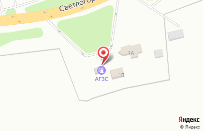 АЗС на Светлогорской на карте
