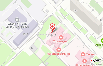 Детская городская поликлиника №132 на улице Скульптора Мухиной на карте