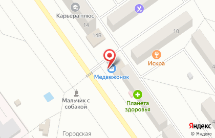 Супермаркет Медвежонок на карте