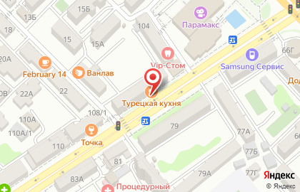 Кафе турецкой кухни в Советском районе на карте
