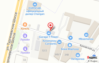 Детейлинг-центр Водолей на улице Тургеневское шоссе на карте