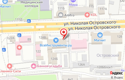 Косметическая компания Faberlic на улице Николая Островского на карте