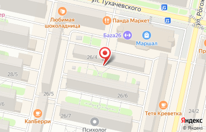 Агентство финансовой безопасности на улице Тухачевского на карте