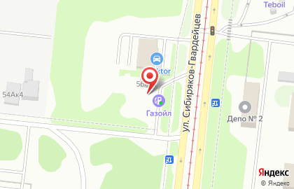 Газойл в Новосибирске на карте