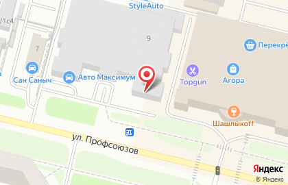 Магазин климатической техники климатической техники на улице Профсоюзов на карте