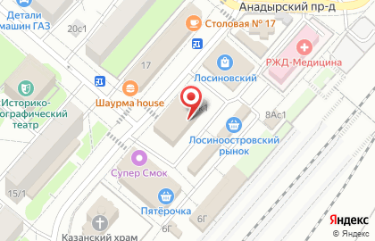 Колбасный ряд на карте