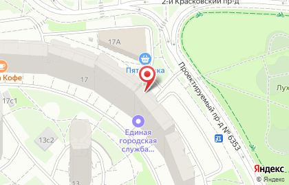 Киоск по ремонту одежды и обуви, Косино-Ухтомский район на Лухмановской улице на карте