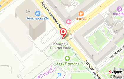 Билборды (6х3 м) от РА Экспресс-Сити на Краснознаменской улице на карте