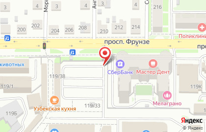 Автостоянка в Томске на карте