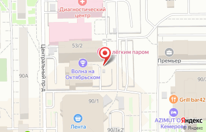 Туристическое агентство Интрэвел на Октябрьском проспекте на карте