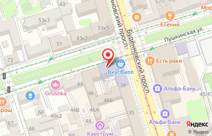 Органик-маркет Ecoformica на Пушкинской улице на карте