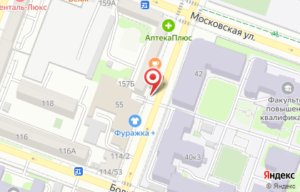 Агентство Робинзон на Московской улице на карте