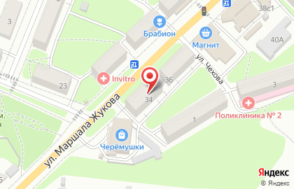 Магазин жидких обоев и декоративной штукатурки ДекорСтен на улице Маршала Жукова на карте