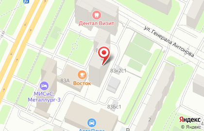 Парикмахерская в Москве на карте