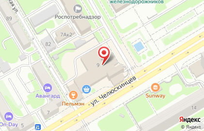 Ресторан Loft Bar на Площади Гарина-Михайловского на карте