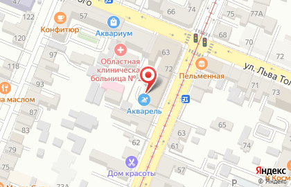Детский бассейн Акварель на Галактионовской улице на карте