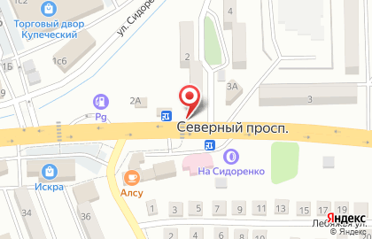 Киоск печатной продукции Информпечать на Северном проспекте на карте
