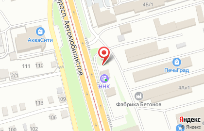 АЗС Альянс на улице Автомобилистов на карте