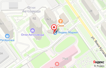 Магазин цветов на улице Коломенская 8 на карте