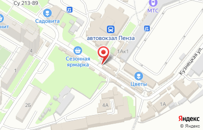 Киоск фастфудной продукции СевДин на карте