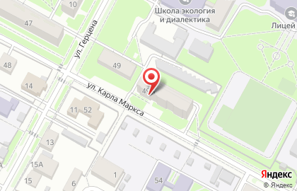 Страховая компания Росгосстрах на улице К.Маркса на карте
