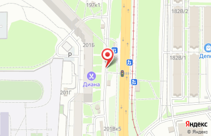 Продовольственный магазин на Тихоокеанской улице на карте