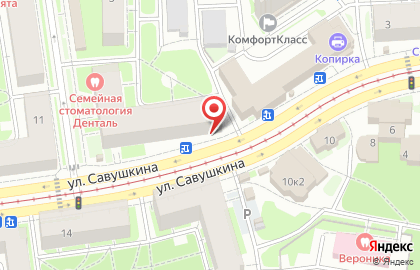 Ле'Муррр на улице Савушкина на карте