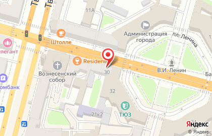 Тверской театр юного зрителя на Советской улице на карте