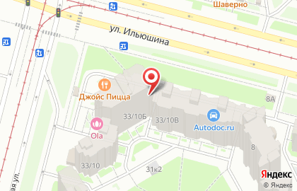 Продовольственный магазин на Комендантском проспекте на карте