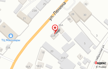 Кафе Манчаары на улице Ленина на карте
