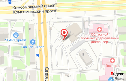 Автосалон Альянс-авто на Комсомольском проспекте на карте
