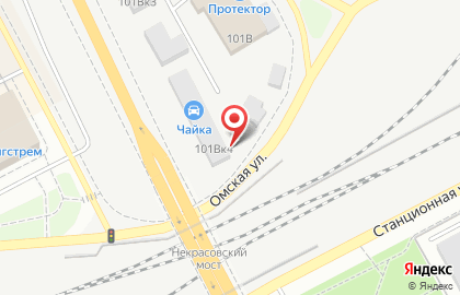 Центр авторазбора и автозапчастей Чайка Авто на Омской улице на карте