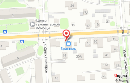 Магазин у дома Бристоль на Полянской улице на карте