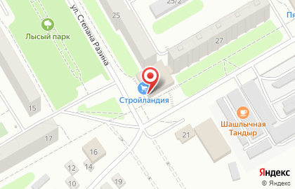Магазин строительно-отделочных материалов Стройландия на улице Чкалова на карте