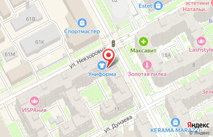 Студия красивых шаров Шарлен на улице Невзоровых на карте
